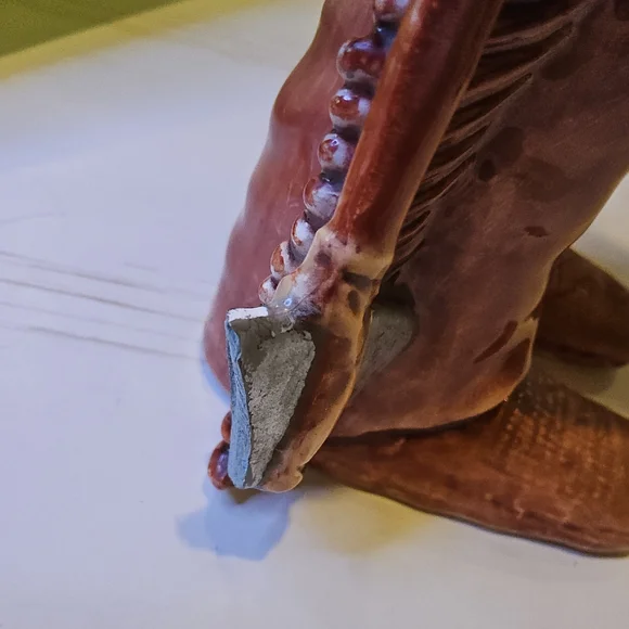 1980 Sittre Ceramic Native American Figurine Statue Decorative Planter - Picture 10 of 11